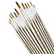 Professional Paint Brush Set (12pcs) – Nylon Round Tips for All Media - ARTORIA