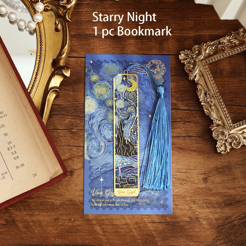 Metallic Floral Bookmark with Tassel – Elegant Gift for Readers & Creatives - ARTORIA