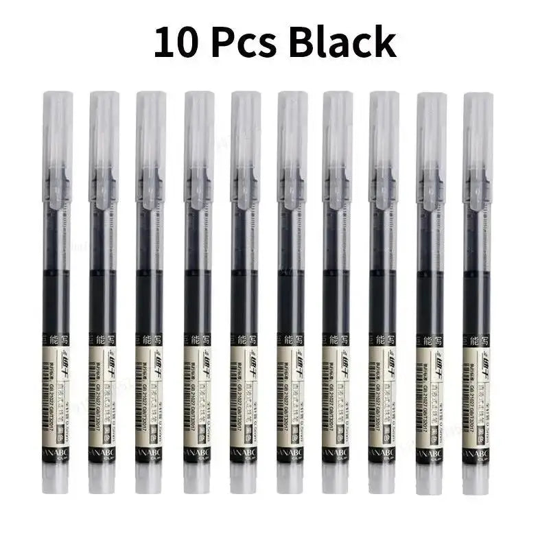 FAST DRYING 10pcs/set 0.5mm Roller Pen Black/Red/Blue ink - ARTORIA