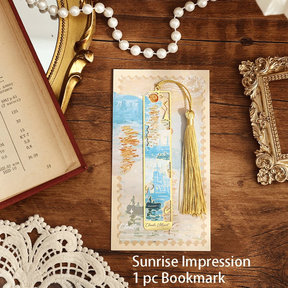 Metallic Floral Bookmark with Tassel – Elegant Gift for Readers & Creatives - ARTORIA