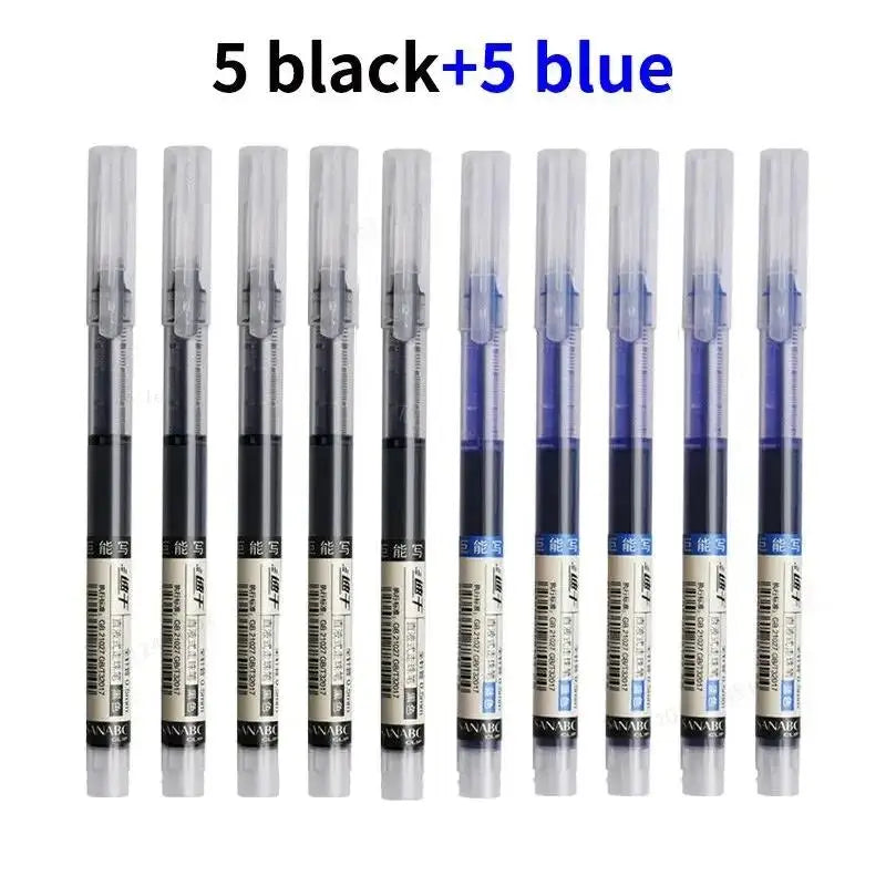 FAST DRYING 10pcs/set 0.5mm Roller Pen Black/Red/Blue ink - ARTORIA