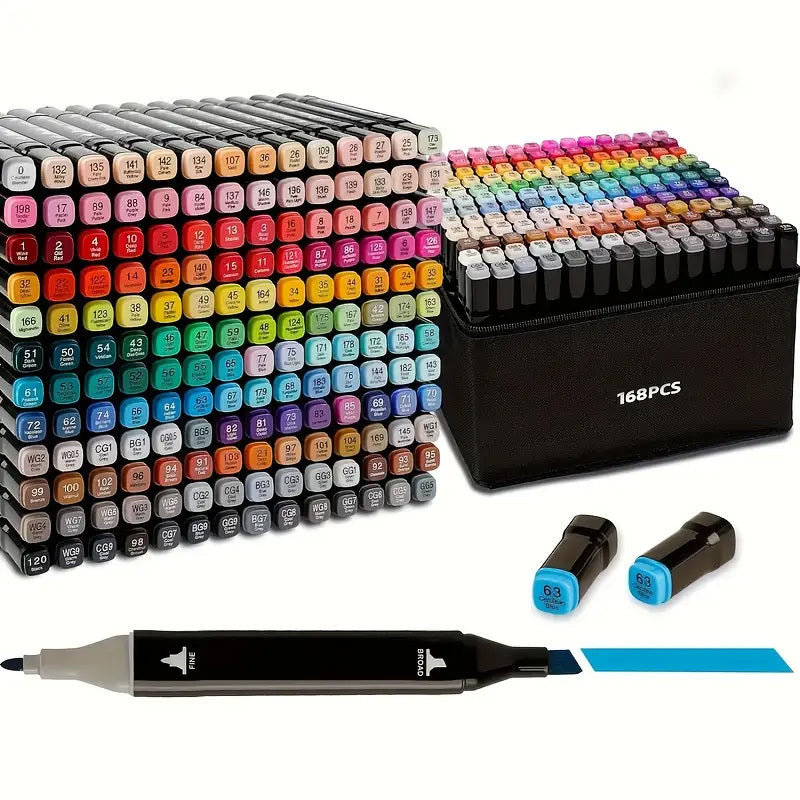 168-colors Pigmented Markers - ARTORIA