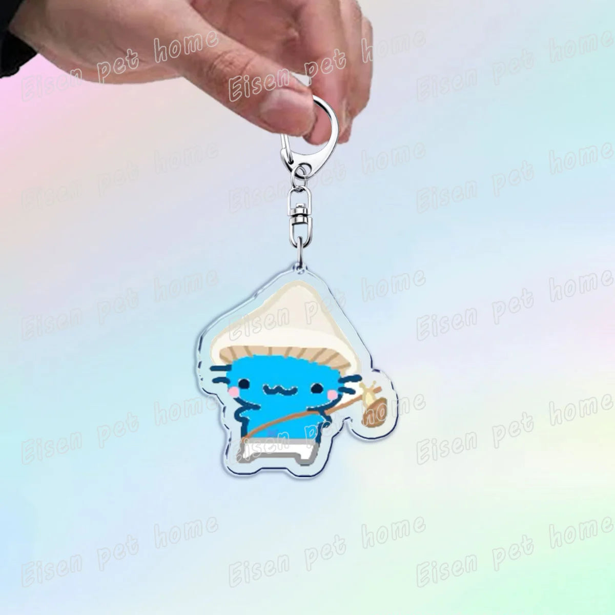 Kawaii Strawberry Cat Keychain – Cute Cartoon Kitten Bag Charm, Funny Meme Gift for Fans - ARTORIA
