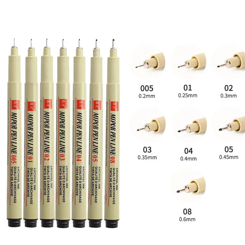 Fineliner Drawing Pen Set – Precision Markers for Manga & Illustration - ARTORIA
