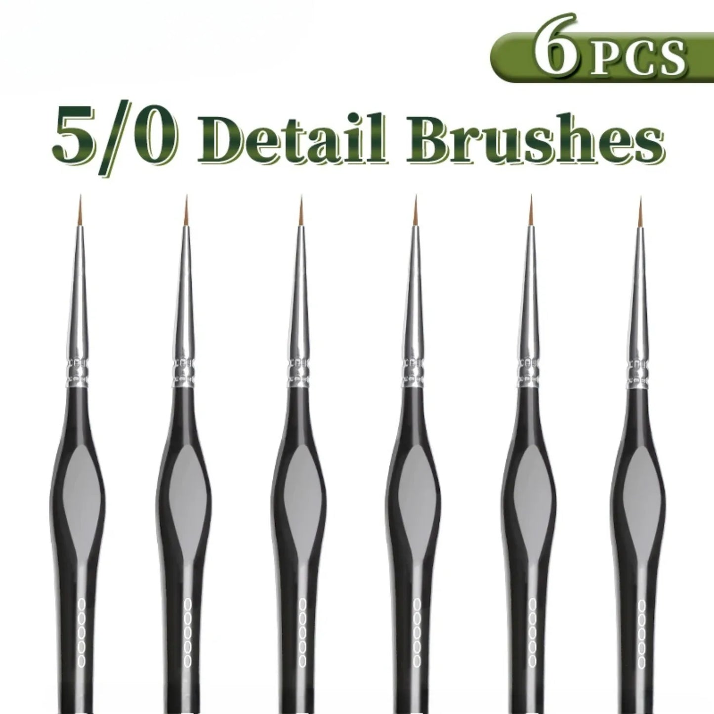 Fine Tip Paint Brush Set – For Acrylic, Models & Miniatures - ARTORIA