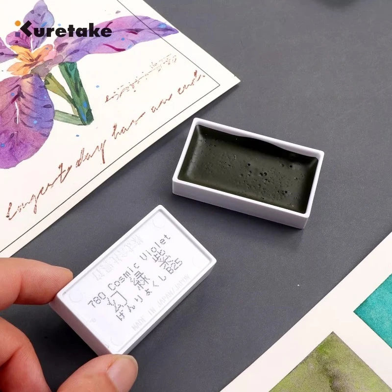 Kuretake Gansai Tambi 2025 Granulating Watercolor Set – 5 Solid Artist Pigments - ARTORIA