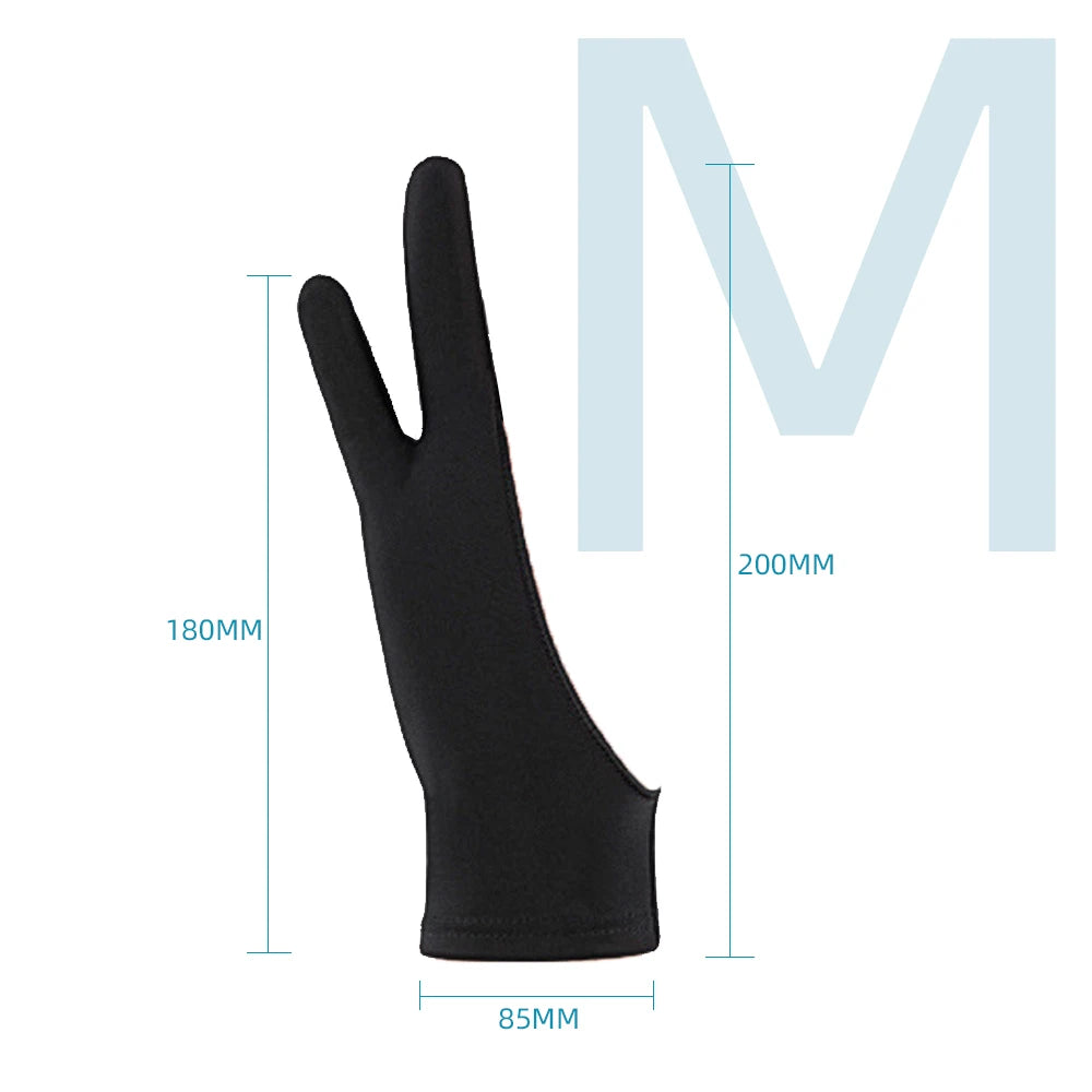 Two-Finger Digital Art Glove – Anti-Smudge Drawing Glove for Tablets (Left/Right Hand) - ARTORIA