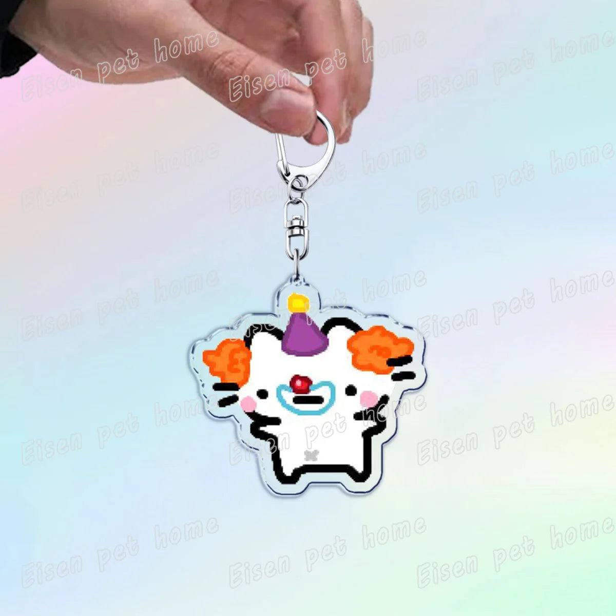 Kawaii Strawberry Cat Keychain – Cute Cartoon Kitten Bag Charm, Funny Meme Gift for Fans - ARTORIA