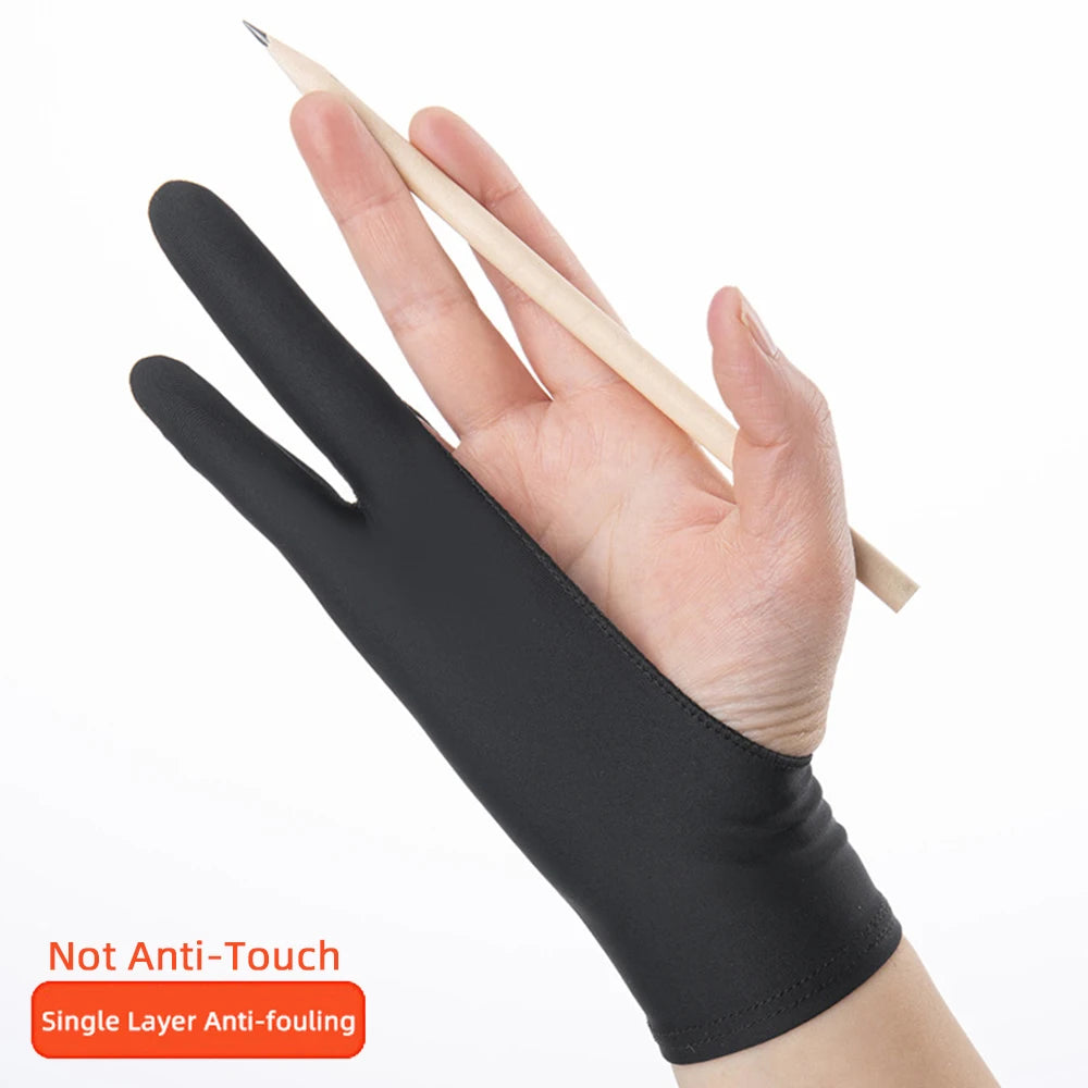 Two-Finger Digital Art Glove – Anti-Smudge Drawing Glove for Tablets (Left/Right Hand) - ARTORIA