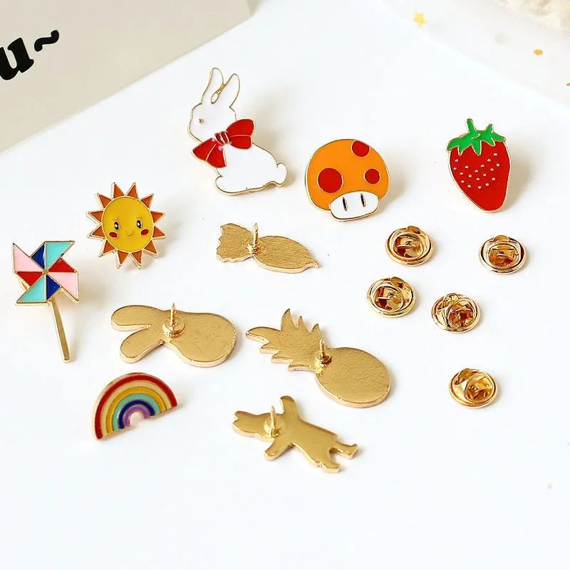 10/20/30/40/50Pcs Random cute Enamel Pin Badges - ARTORIA