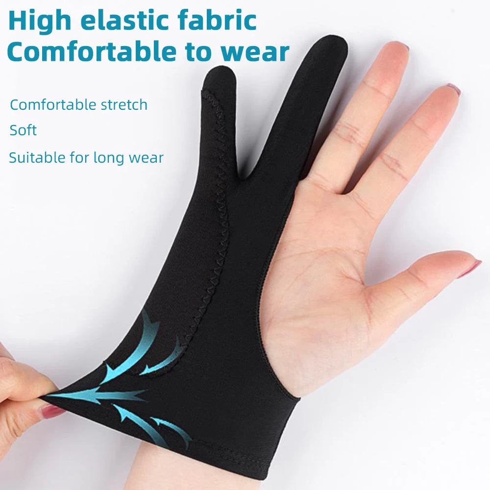 Two-Finger Digital Art Glove – Anti-Smudge Drawing Glove for Tablets (Left/Right Hand) - ARTORIA
