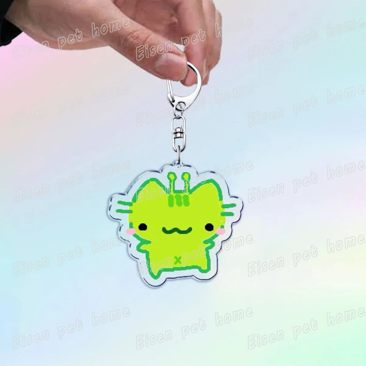 Kawaii Strawberry Cat Keychain – Cute Cartoon Kitten Bag Charm, Funny Meme Gift for Fans - ARTORIA